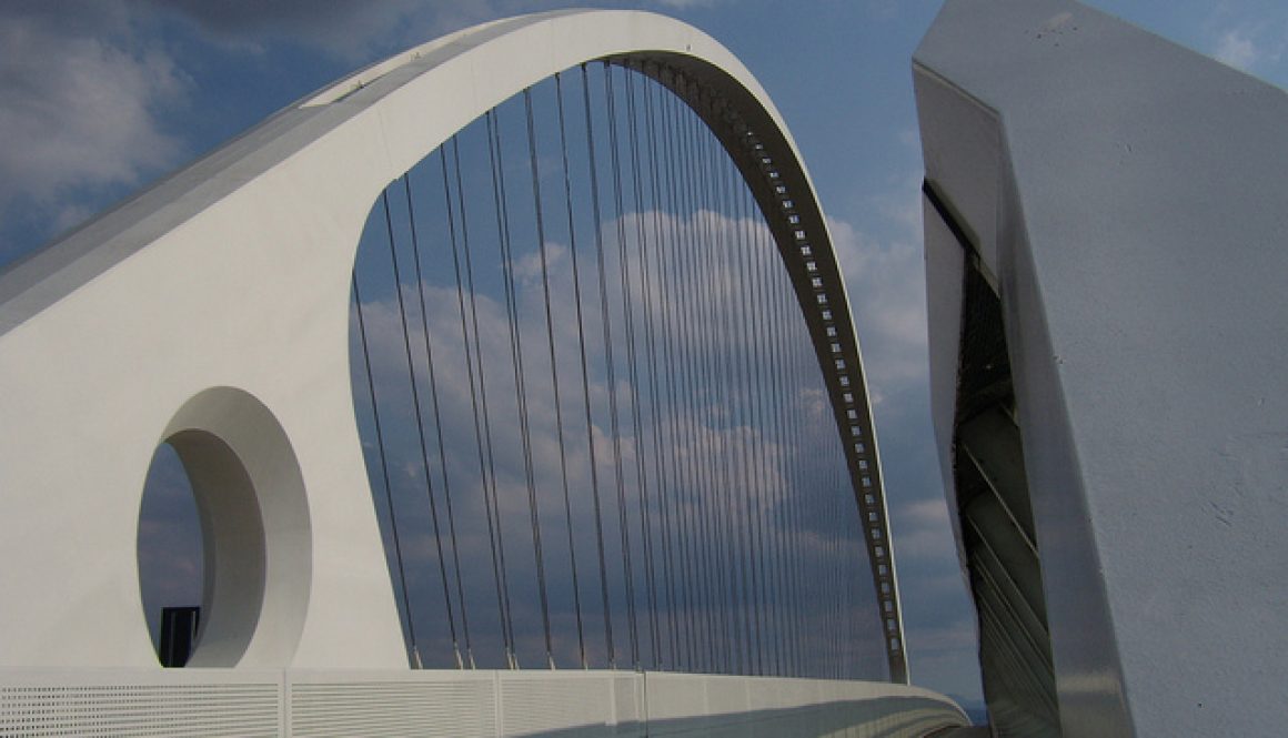 ponte su autostrada, Reggio Emilia, Santiago Calatrava