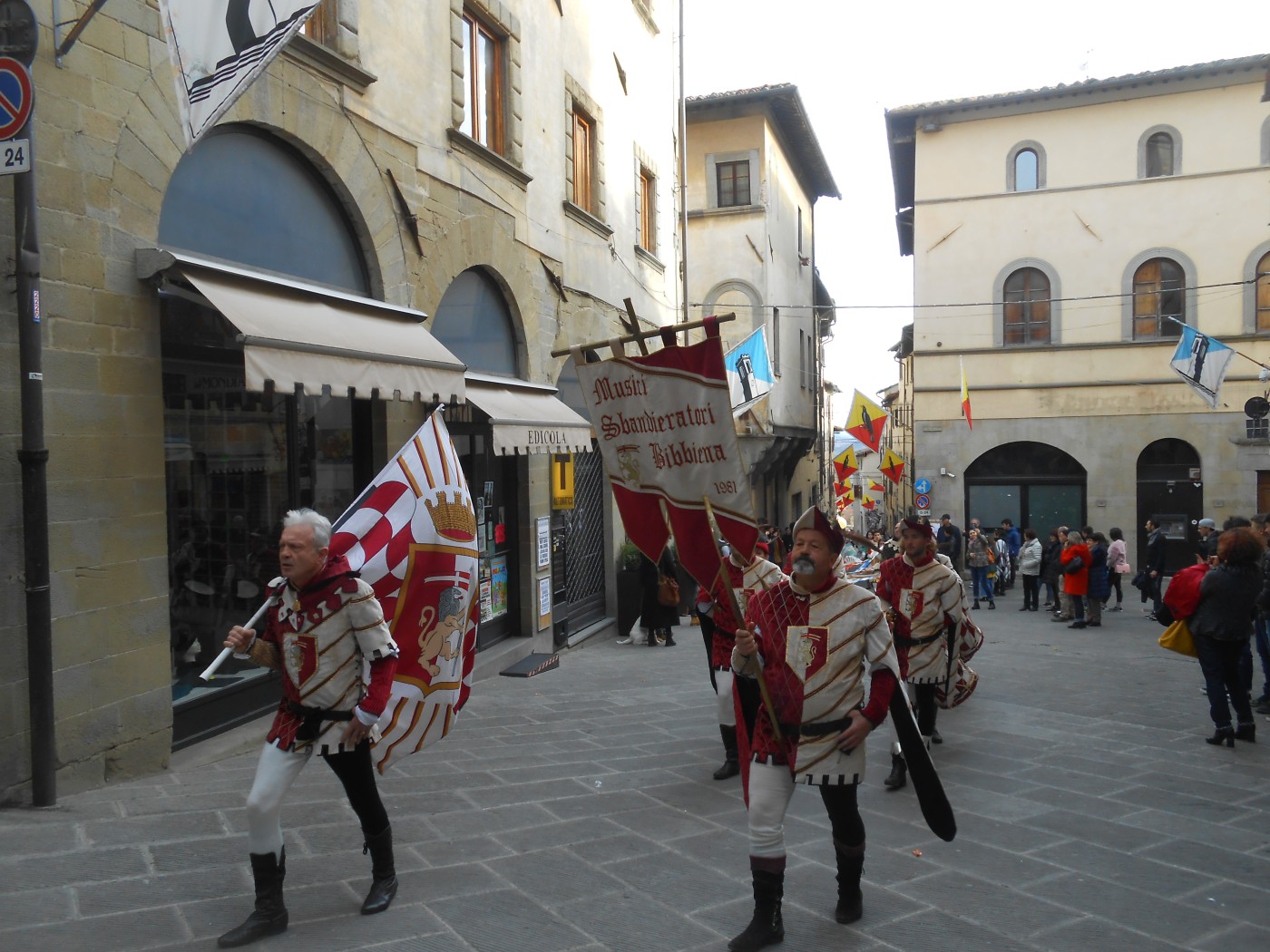 carnevale, sbandieratori, Bibbiena