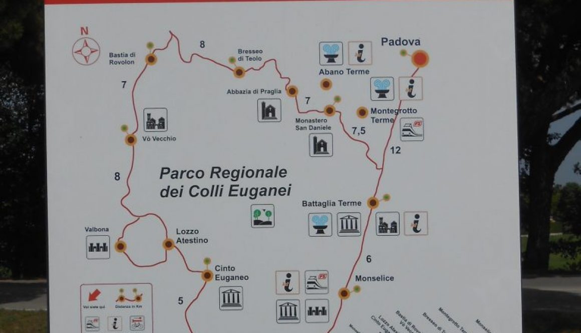 anello ciclabile dei colli Euganei