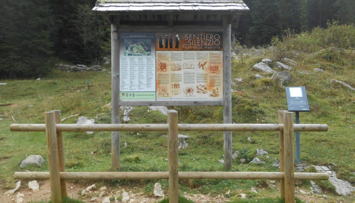 il sentiero del silenzio - porta della memoria, Gallio, Asiago