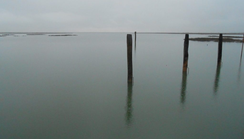 laguna veneziana, pioggia, Virgilio Guidi