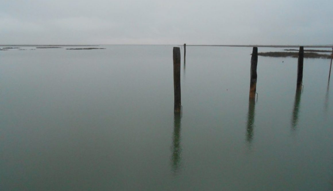 laguna veneziana, pioggia, Virgilio Guidi