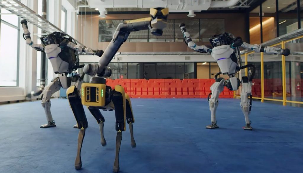 robot Boston Dynamics balletto Capodanno