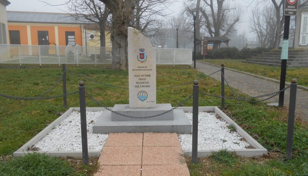 monumento ai caduti sul lavoro, Megliadino San Vitale
