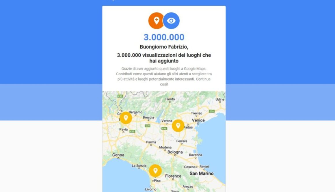 maps luoghi aggiunti visualizzazioni