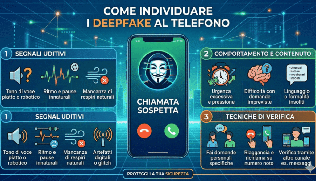 individuare i deepfake al telefono