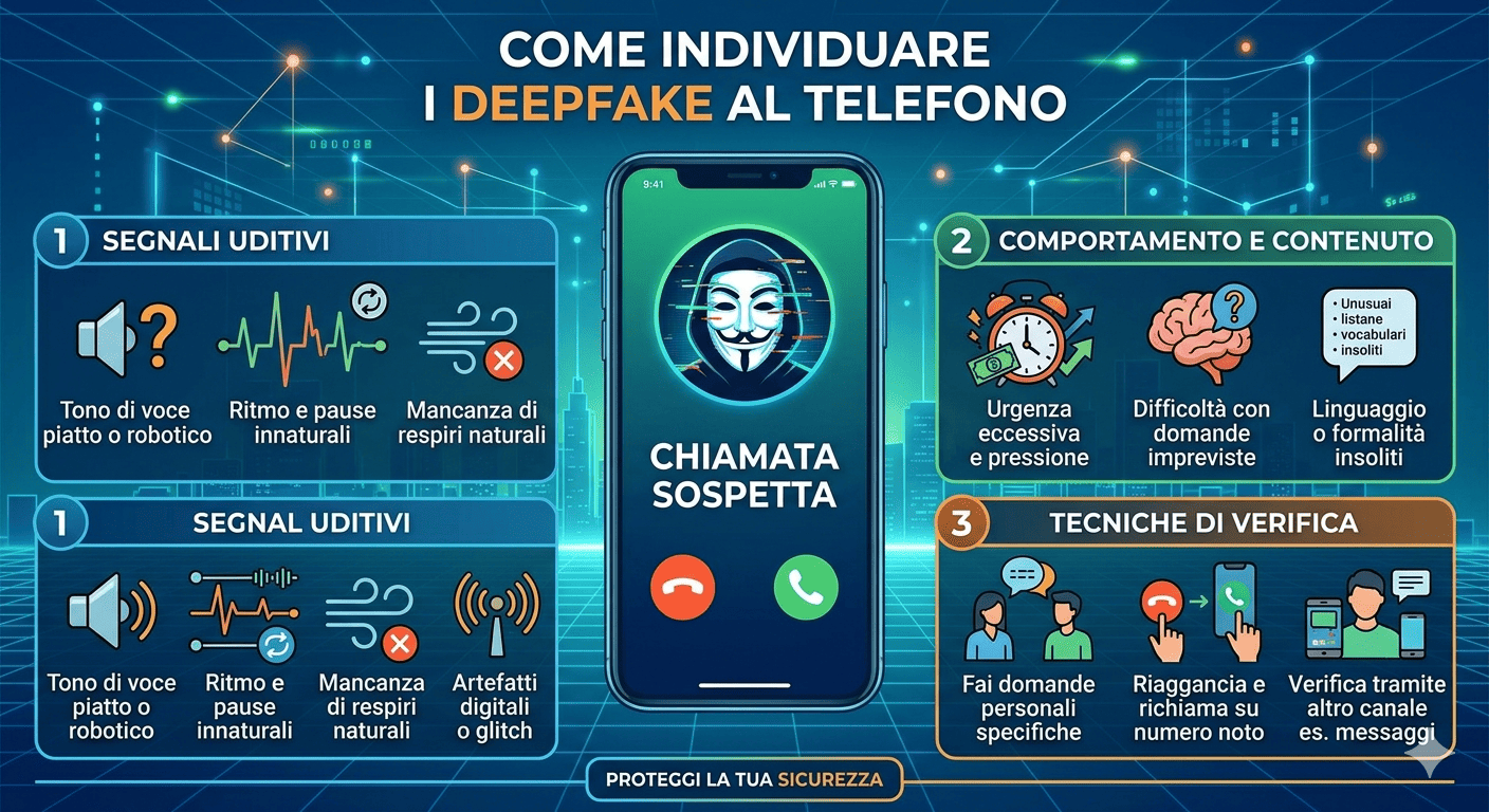 individuare i deepfake al telefono